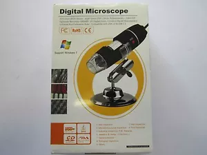 Microscopio digital USB 2.0 y 1.1 con aumento/luz/software/soporte 200x - Imagen 1 de 12