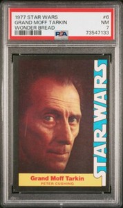 1977 Star Wars Wonder Bread #6 GRAND MOFF TARKIN PSA 7 NM