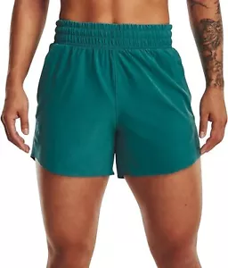 NWT UNDER ARMOUR UA Women's Flex Woven 5” Shorts 1376933 Green $40 XS S M XL - Picture 1 of 4