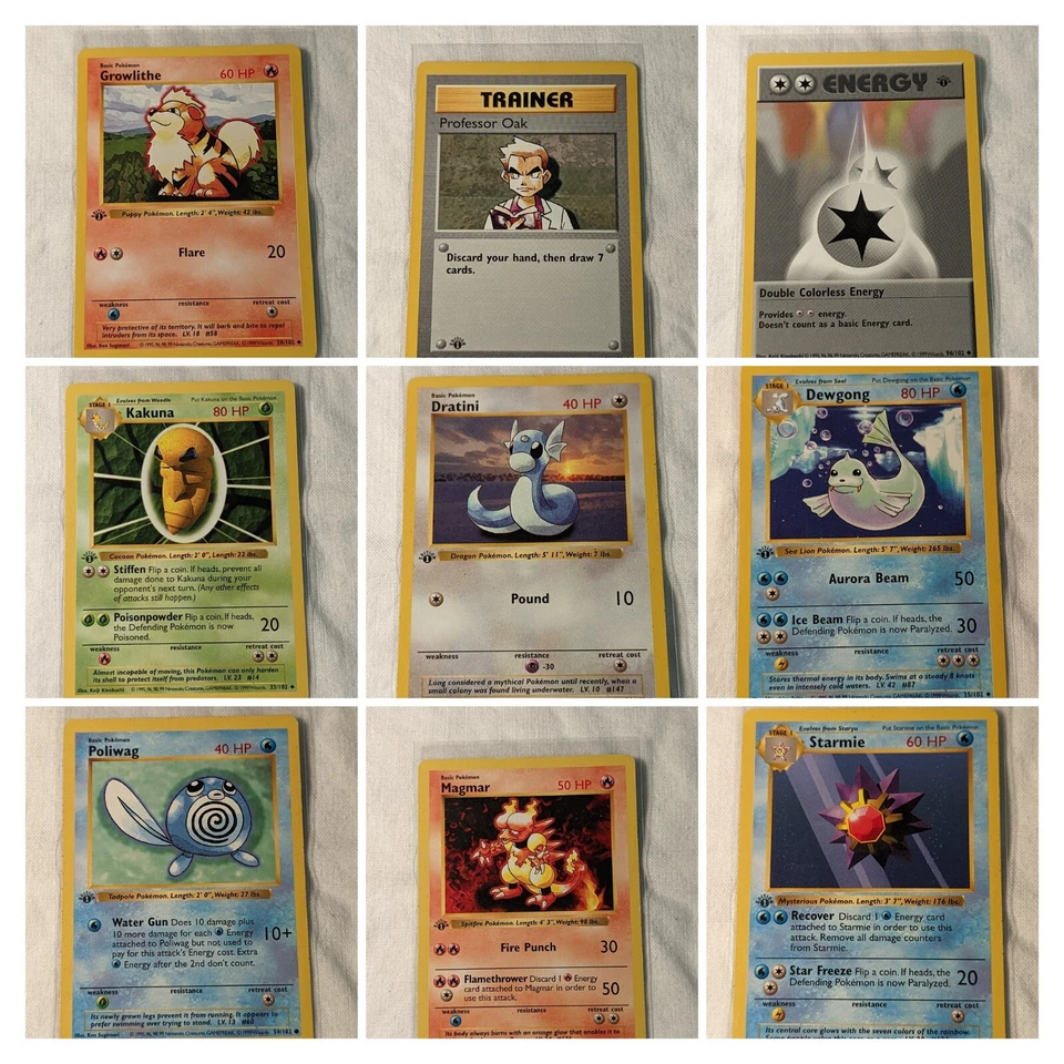 Pokemon Base Set 1999 - Shadowless 1st Edition - Choose a card! WOTC Vintage - Image 1 of 1