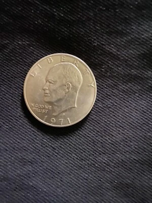 1971-D $1 "Ike" Eisenhower Dollar PCGS MS64 Gold Shield Trueviews  - Image 1 of 2