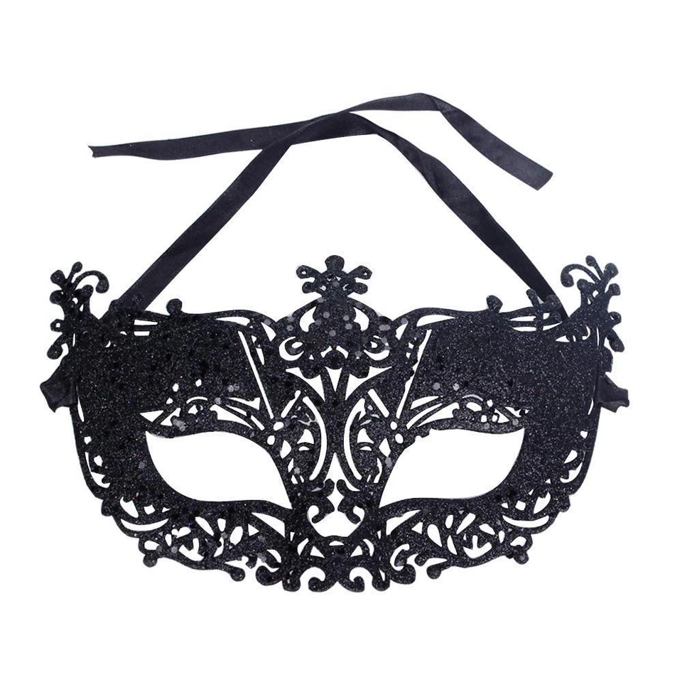 SPARKLING GLITTER MASQUERADE EYE MASK PARTY BALL HALLOWEEN COSTUME FANCY DRESS - Image 1 of 1