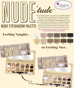 Nude Tude- ¡¡de The Balm!! Paleta de sombras de ojos desnudas ¡AUTÉNTICA - NO de Hong Kong!¡! - Imagen 1 de 1