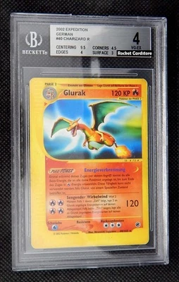 Pokemon Glurak Charizard Deutsch 40/165 Expedition PSA BGS 4 VG-EX - Bild 1 von 2