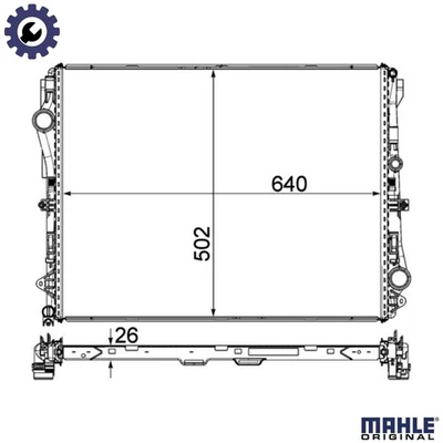RADIATOR ENGINE COOLING CR 2172 000P FOR MERCEDES-BENZ MARCO/POLO/Camper VITO - Image 1 of 4