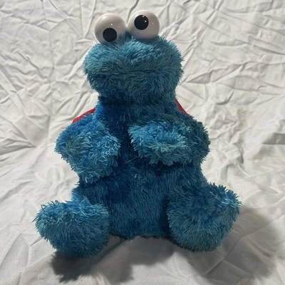 Mochila parlante Sesame Street Count 'n Crunch Cookie Monster funciona sin galletas Foto 1 de 4