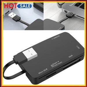 6-in-1 USB 2.0 Multi-Kartenleser. Nützliche Unterstützung für Smart Card Micro S - Afbeelding 1 van 12