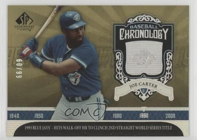 2006 SP Legendary Cuts Baseball Chronology Holofoil 60/99 Joe Carter #BC-JC - Image 1 of 3