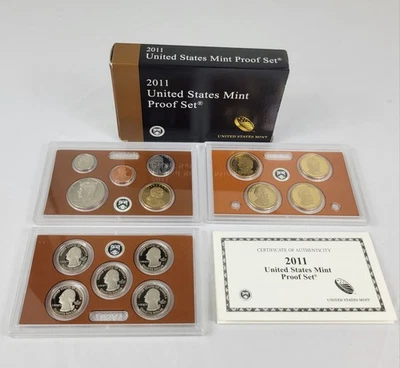 2011 S United States Complete Clad 14 Coin Proof Set with COA - Image 1 of 4