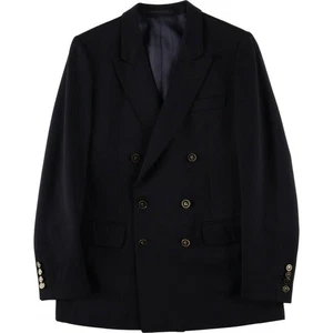 Vintage Pierre Cardin peak lapel double-breasted navy blazer size S (men's) - Picture 1 of 12