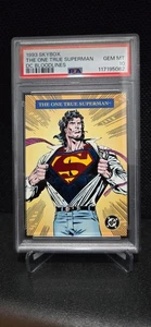 1993 Skybox The One True Superman SSP DC Bloodlines FOIL PSA 10 GEM MINT POP 10! - Picture 1 of 2
