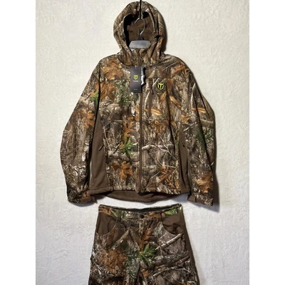 NWT Tidwe Waterproof Camo Insulated Softshell Hooded Rain Suit Breathable Size L - Image 1 of 4