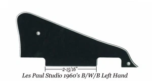 Les Paul LP 1960's LEFT HAND B/W/B P-90's Pickguard Gibson Epiphone Project NEW - Picture 1 of 2