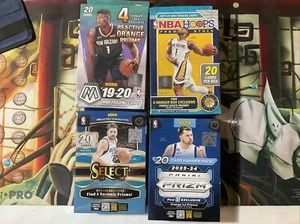 2019-20/ AND 2023/24 PRIAM,SELECT,MOSAIC,HOOPS,LOT OF 4 HANGER BOX LOT NEW - Picture 1 of 11