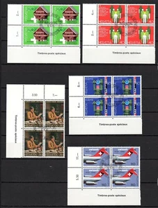 Suiza, año 1981, serie completo en bloque de cuatro, usado, Michel-€ 14,00 (K173 - Imagen 1 de 1