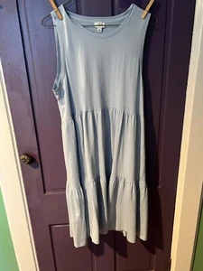 New J Crew all cotton light blue dress size small - Picture 1 of 3