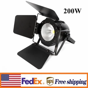 200W COB LED Stage Par Audience Light Blinder Cool & Warm White DMX DJ Lighting - Picture 1 of 12