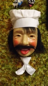 Vtg Laffun Head, Laughing Crazy "Chef" Jobar's 1978 NOS Kitchen Decor Cook