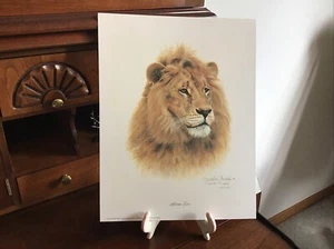 Charles Frace Signed & Dated Print "African Lion" 1981 - Picture 1 of 3