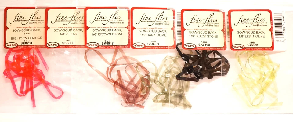 SCUD BACK 3 mm Wapsi USA 16 Farben Scudback 3 mm Bachflokrebs Nymphe 16 colors - Bild 1 von 1