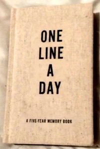 Canvas One Line a Day: Five-Year Memory Book (Diary) - New! - Imagen 1 de 6