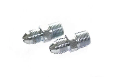 Allstar -3 to 1/8" NPT Straight Steel Adapter Fitting 2 Pack ALL50000 3 AN - Image 1 of 4