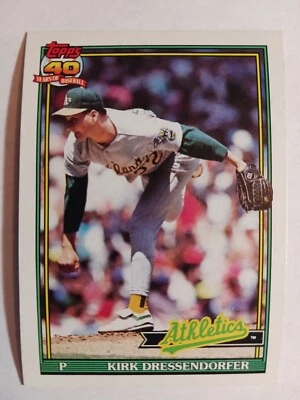1991 Topps 35t Kirk Dressendorfer Glow Back - Image 1 of 2