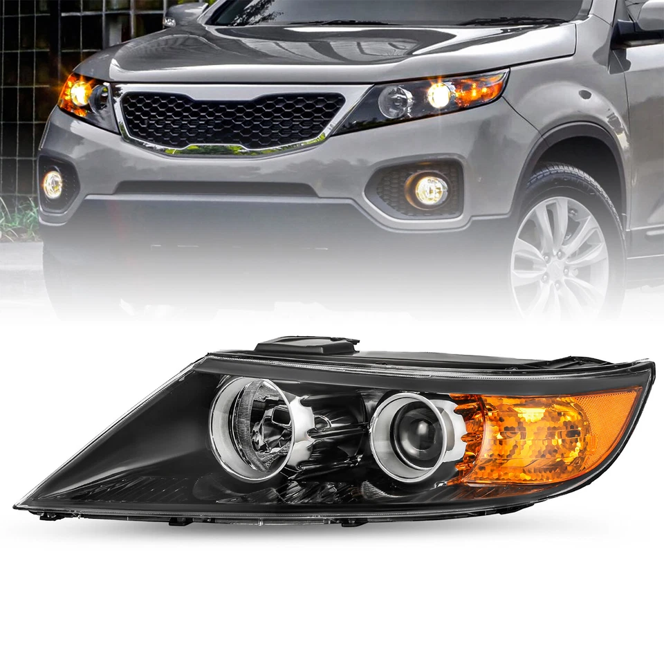 For 2011 2012 2013 Kia Sorento Halogen Projector Left Driver Side Headlight  - Image 1 of 4