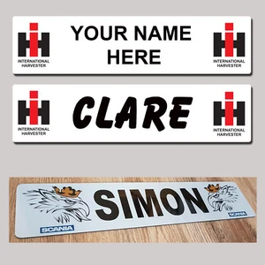 International Harvester Tractor Combine ESTUCHE PLACAS DE NOMBRE Letrero Camión Personalizado - MTP - Imagen 1 de 10