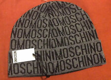 Men's MOSCHINO Logo Knit Wool Scully gray/black
