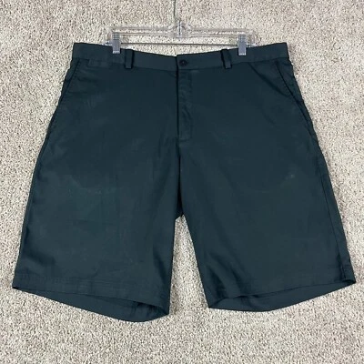 Nike Golf Shorts Men 38 Black Dri Fit Standard Fit Flat Front Chino Stretch FLAW - Image 1 of 4