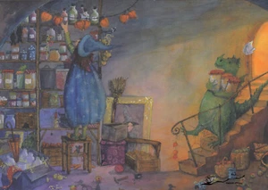 Kunstkarte: Daniela Drescher - Merlinde, die kleine Zauberin - Picture 1 of 1