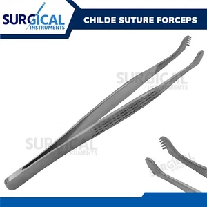 Pinzas de sutura de tejido infantil 7" instrumentos quirúrgicos de acero inoxidable grado alemán - Imagen 1 de 9