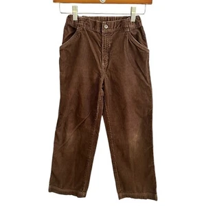 Vintage Y2K Gymboree Kids Corduroy Carpenter Wide Leg Pants Brown Size 7 - Picture 1 of 14