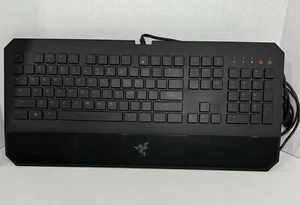 Razer DeathStalker RZ03-0080 Green Backlit Silent Anti-Ghosting Gaming Keyboard - Picture 1 of 4