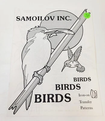 EASY PUNCH Birds Birds Birds  Iron-On Transfer Patterns Book Color Chart - Image 1 of 3