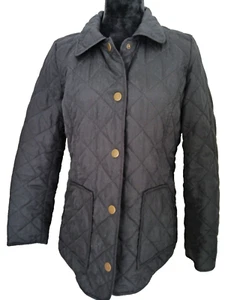 J.JILL HERITAGE GESTEPPTE JACKE SNAP VORNE SCHWARZ FARBE SM - Bild 1 von 4