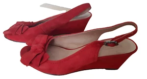 5th Avenue Damen- Schuhe Leder Sandalen Sandaletten rot 37 Sommer Schuhtick - Bild 1 von 9