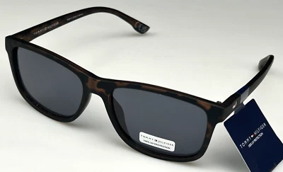 Tommy Hilfiger Para hombres 54 mm Marco Tortuga Gris Lente Diseñador Gafas de sol NUEVO Foto 1 de 3