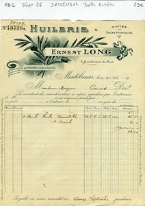 Dépt 26 - Montélimar 5 Boulevard du Fust - Belle Entête d'une Huilerie de 1914 - Picture 1 of 1