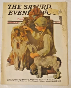 Saturday Evening Post Sept 28, 1929 Norman Rockwell Roaring 20s F01E - Picture 1 of 17