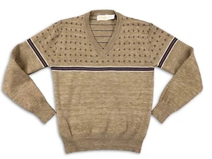 Vintage Mens Columbia Knitwear Co. V Neck Sweater Size M - Picture 1 of 13
