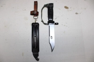 Yugoslavian Multi-Purpose Combat Knife Bayonet & Scabbard Set 7.62x39 5.45x39 - Image 1 of 4