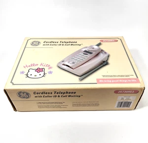 Hello Kitty Cordless Telephone Pink Caller ID Call Waiting GE Sanrio 26730HE3-A - Zdjęcie 1 z 15