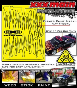 XXX Main M004L Racing Flames R/C RC Externe Aufkleber Sticker - Bild 1 von 1
