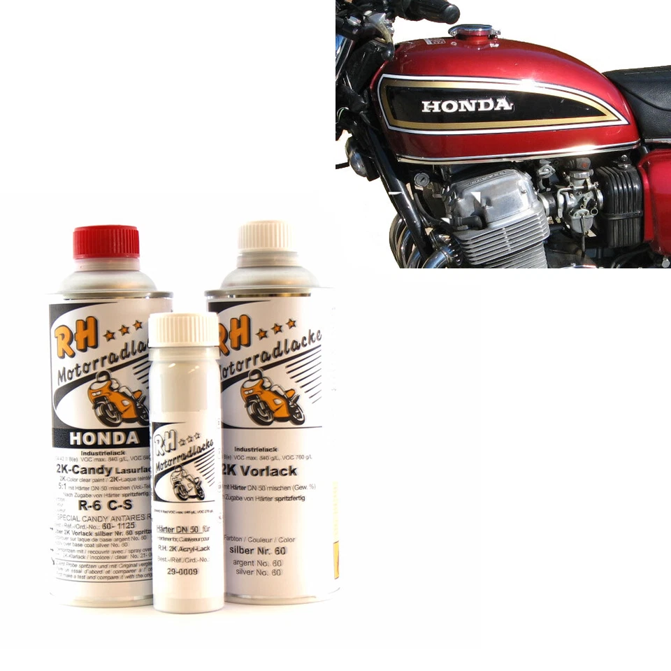 Honda CB 750 Four K3 K4 K5 K6 Lack Lackset Lacksatz Candy Antares Red Paint Kit  - Bild 1 von 1