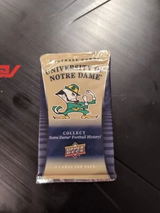 NEW SEALED 2013 Upper Deck Notre Dame Football Card Pack - 8 Cards - Picture 1 of 2