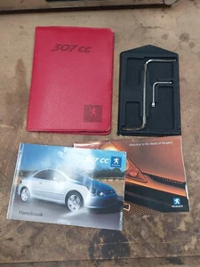 PEUGEOT 307CC CONVERTIBLE OWNERS MANUAL HANDBOOK + ROOF TOOL KIT WALLET 307 CC - Picture 1 of 4
