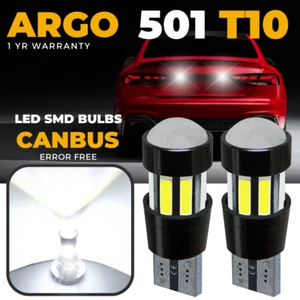 T10 501 Error Free Canbus Smd Led Xenon White Rear Number Plate Side Light Bulbs - Picture 1 of 18