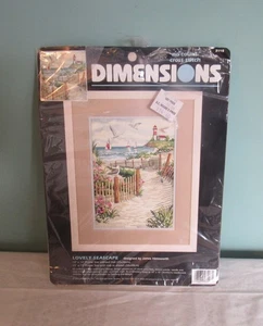DIMENSIONS LOVELY LANDSCAPE NO COUNT CROSS STITCH KIT #3998 - Picture 1 of 2
